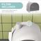 Show in main carousel: PawHut Cat Litter Box with Lid, Scoop, & Filter, 17-in, Light Gray slide 7 of 11