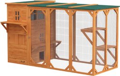 PawHut Catio 3 Level Outdoor Cat House, Orange