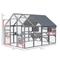 Show in main carousel: PawHut Catio Outdoor Wooden Multi-Cat House, Gray slide 4 of 11