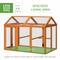 Show in main carousel: PawHut Chicken Run with Combinable Design Chicken Coop, Orange, 1 to 4 Chicken Capacity slide 4 of 8