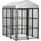 Show in main carousel: PawHut Dog Kennel & Play Pen, Black, 4 x 6-ft slide 1 of 9
