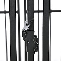 PawHut Dog Kennel & Play Pen, Black, 4 x 6-ft slide 2 of 9