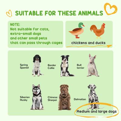 Show full view: PawHut Dog Kennel & Play Pen, Black, 4 x 6-ft slide 4 of 9