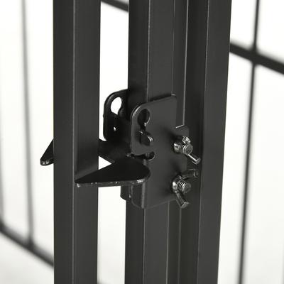 Show full view: PawHut Dog Kennel & Play Pen Dog, Black, 9.3 x 4.6 x 5.2-ft slide 9 of 9