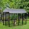Show in main carousel: PawHut Dog Outdoor Kennel & Play Pen, Black, 8 x 4 x 6-ft slide 2 of 9