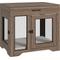 Show in main carousel: PawHut Double Door Furnisture Style Dog Crate, Brown, 32 inch slide 1 of 9