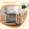 Show in main carousel: PawHut Double Door Furniture Style Dog Crate, Brown, 47 inches slide 6 of 9
