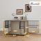 Show in main carousel: PawHut Double Door Furniture Style Dog Crate Furniture, Walnut Finish, 46 inch slide 3 of 10