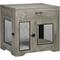 Show in main carousel: PawHut Double Door Furniture Style Dog Crate with Drawer, 32 inch, Grey slide 1 of 10