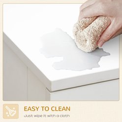 PawHut Double Door Furniture Style Dog Crate with Drawer, 32 inch, White slide 2 of 9