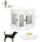 Show in main carousel: PawHut Double Door Furniture Style Dog Crate with Drawer, 32 inch, White slide 3 of 9