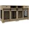 Show in main carousel: PawHut Double Door Furniture Style Dog Crate with Removable Divider, Oak, 66 inch slide 1 of 10