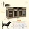 Show in main carousel: PawHut Double Door Furniture Style Dog Crate with Removable Divider, Oak, 66 inch slide 4 of 10