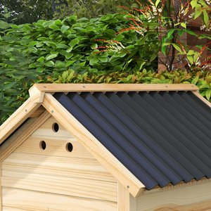 PawHut Duck House with Openable Roof & Double Doors, 1 to 3 Duck Capacity