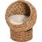 Show in main carousel: PawHut Egg Chair Rattan Elevated Cat Bed with Removable Cover, 17-in, Brown slide 1 of 10