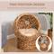 Show in main carousel: PawHut Egg Chair Rattan Elevated Cat Bed with Removable Cover, 17-in, Brown slide 6 of 10