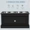 Show in main carousel: PawHut Elevated Dog Bowls with Storage Drawer, Black slide 6 of 9