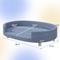Show in main carousel: PawHut Elevated Dog Couch Bed with Removable Cover, Blue, 39.4-in slide 3 of 9