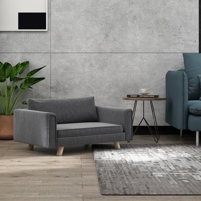 Show full view: PawHut Elevated Dog Sofa Bed, Gray, 33.75-in slide 9 of 9