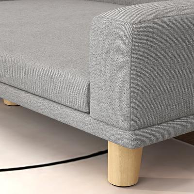 Show full view: PawHut Elevated Dog Sofa Bed with Removable Cover, 38.6-in, Gray slide 9 of 11