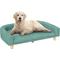Show in main carousel: PawHut Elevated Dog Sofa Bed with Removable Cover, 38.6-in, Green slide 1 of 10