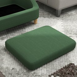 PawHut Elevated Dog Sofa Bed with Removable Cover, Dark Green, 29.5-in slide 2 of 9