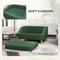 Show in main carousel: PawHut Elevated Dog Sofa Bed with Removable Cover, Dark Green, 29.5-in slide 6 of 10