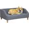 Show in main carousel: PawHut Elevated Dog Sofa Bed with Removable Cover, Gray, 38-in slide 1 of 9