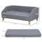 Show in main carousel: PawHut Elevated Dog Sofa Bed with Removable Cover, Gray, 38-in slide 3 of 9