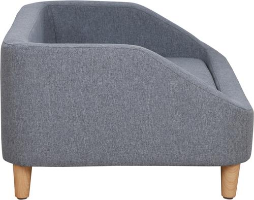 Show full view: PawHut Elevated Dog Sofa Bed with Removable Cover, Gray, 38-in slide 8 of 9