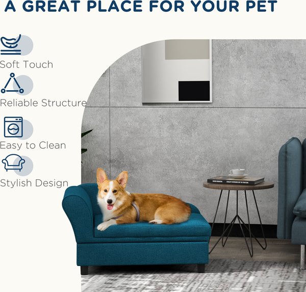 PawHut Hidden Storage Sofa Dog Bed