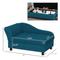Show in main carousel: PawHut Elevated Dog Sofa Bed with Removable Cover & Storage, 29.9-in, Blue slide 4 of 11
