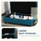 Show in main carousel: PawHut Elevated Dog Sofa Bed with Removable Cover & Storage, 29.9-in, Blue slide 6 of 11