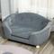 Show in main carousel: PawHut Elevated Miniature Dog Couch Bed with Removable Cover, Gray, 27.6-in slide 10 of 11