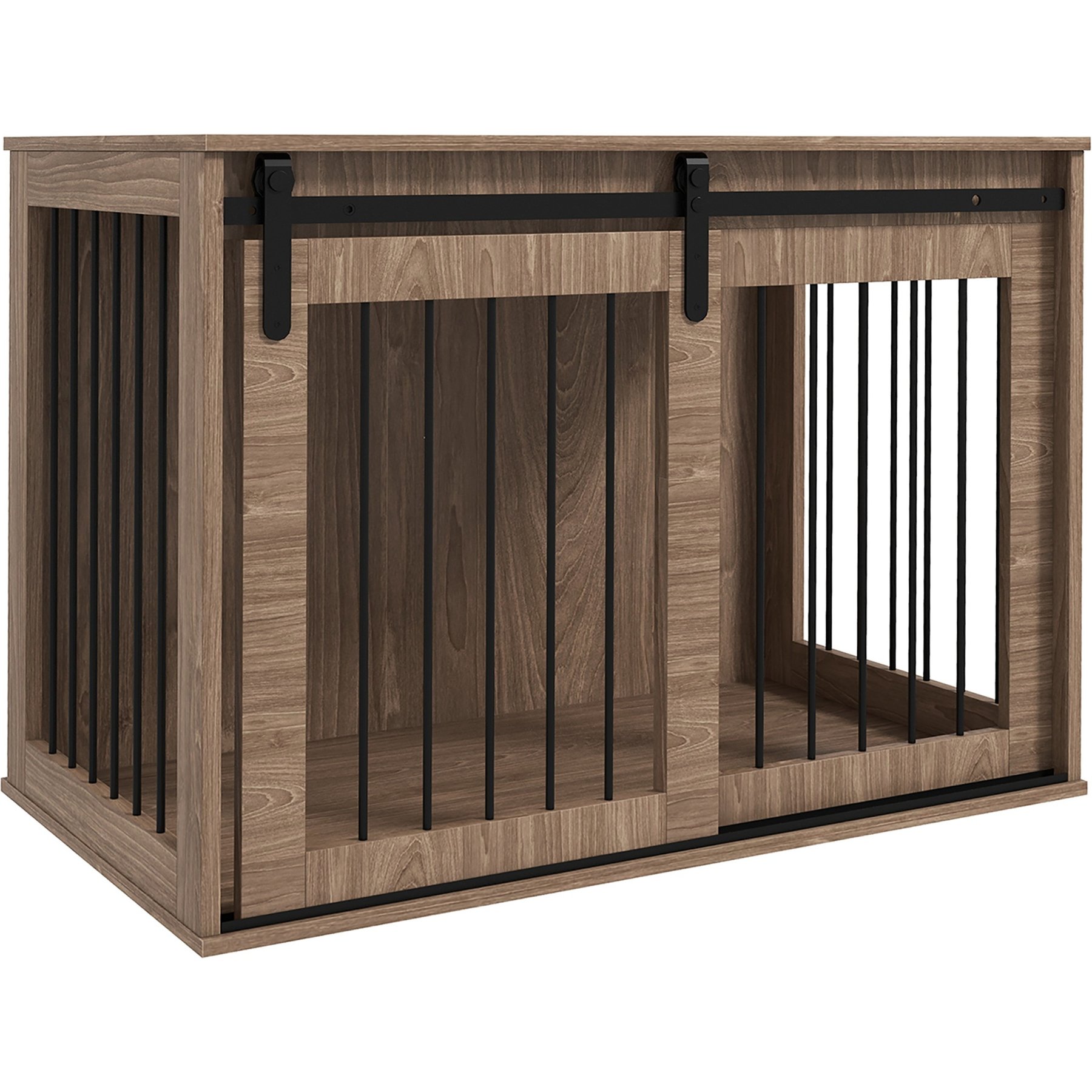 PawHut Furnisture Style Dog Cratem, Brown, 39 inch