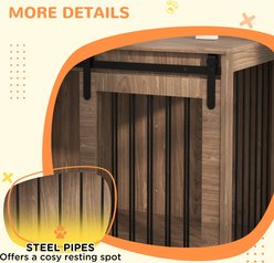 PawHut Furnisture Style Dog Cratem, Brown, 39 inch slide 2 of 9