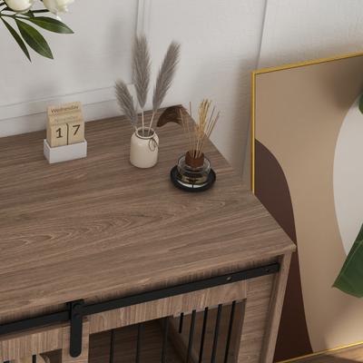 Show full view: PawHut Furnisture Style Dog Cratem, Brown, 39 inch slide 9 of 9