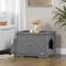 Show in main carousel: PawHut Furniture Style Cat Litter Box Enclosure Farmhouse Table, Grey, 33.75 x 19 x 20.5-in slide 2 of 9
