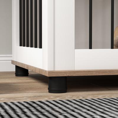 Show full view: PawHut Furniture Style Dog Crate, Brown, 29 inch slide 8 of 9