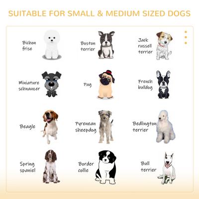 Show full view: PawHut Furniture Style Dog Crate End Table with Removable Door Panel, Brown, 24 inch slide 7 of 9