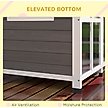 Show in main carousel: PawHut Giant Window Wooden Indoor/Outdoor Dog House, Dark Gray slide 6 of 9