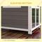 Show in main carousel: PawHut Giant Window Wooden Indoor/Outdoor Dog House, Dark Gray slide 7 of 10