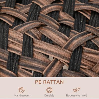 Show full view: PawHut Hand-Woven Braided Banana Leaf Cat House, Brown slide 6 of 9