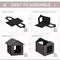 Show in main carousel: PawHut Heated Outdoor Cat House, Brown, Brown slide 8 of 10