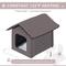 Show in main carousel: PawHut Heated Outdoor Cat House, Brown, Brown slide 5 of 10