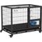 Show in main carousel: PawHut Heavy Duty Openable Top Metal Dog Crate, Black, 36 inch slide 1 of 10