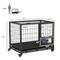 Show in main carousel: PawHut Heavy Duty Openable Top Metal Dog Crate, Black, 36 inch slide 3 of 10