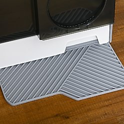 PawHut Hooded Cat Litter Box with Litter Mat, 18-in, Gray slide 2 of 9