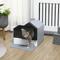 Show in main carousel: PawHut Hooded Cat Litter Box with Litter Mat, 18-in, Gray slide 2 of 10
