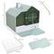 Show in main carousel: PawHut Hooded Cat Litter Box with Litter Mat, 18-in, Light Blue slide 3 of 10